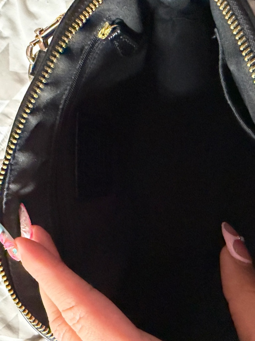 COACH Black Leather Dome Small Satchel - Classic Women's Handbag - Picture 6 of 8